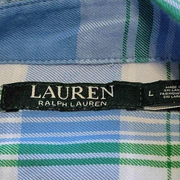 RALPH Lauren Plaid Button Down Shirt - Picture 5 of 9